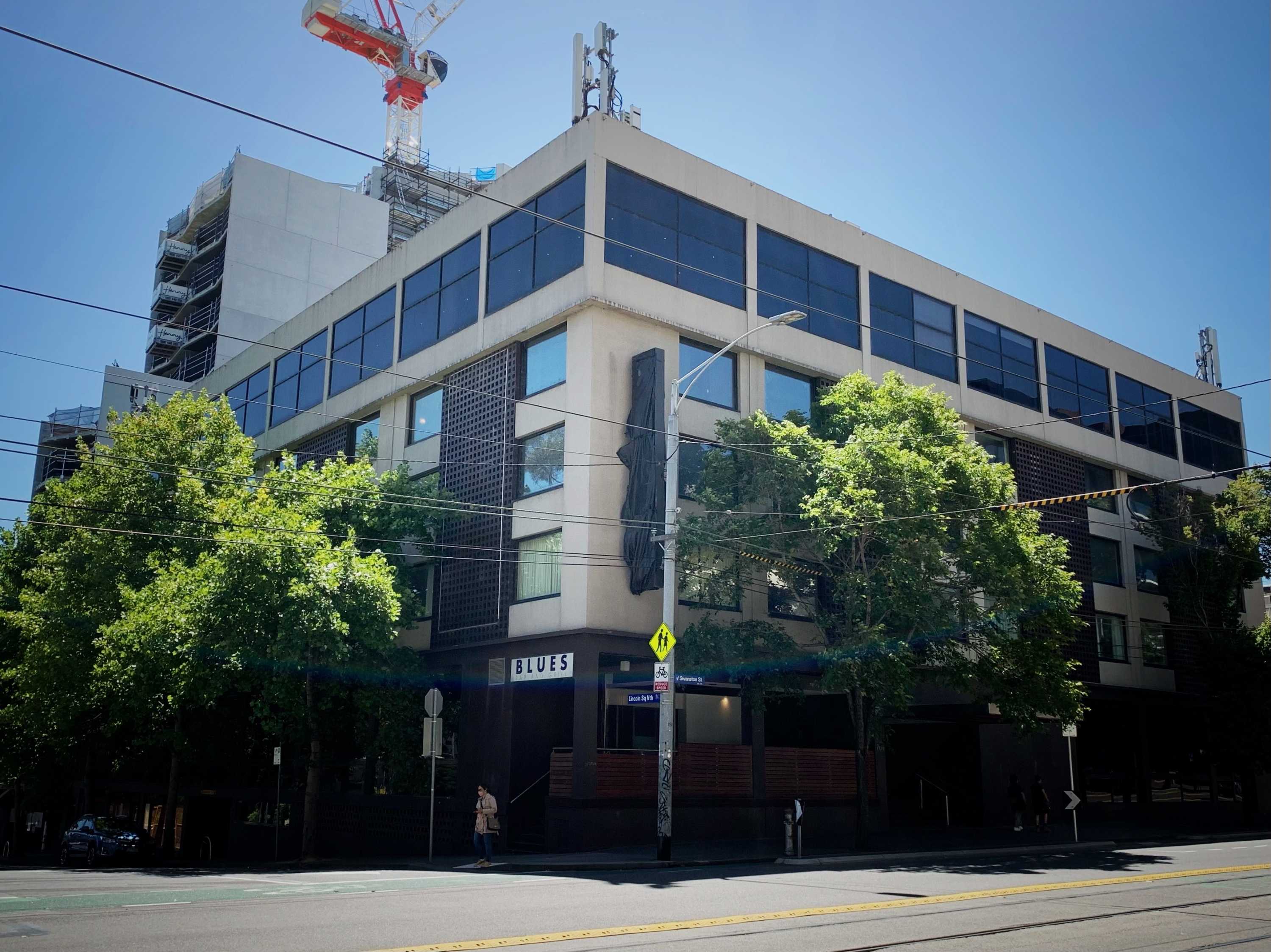 The outside of the Park Hotel in Melbourne.