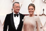 Tom Hanks and Rita Wilson on the red carpet at the Oscars