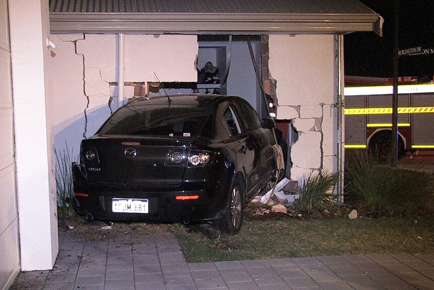 Car smashes into front room at house in Baldivis