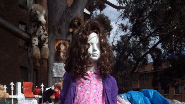 A mannequin dressed to look like missing Kiesha Abrahams