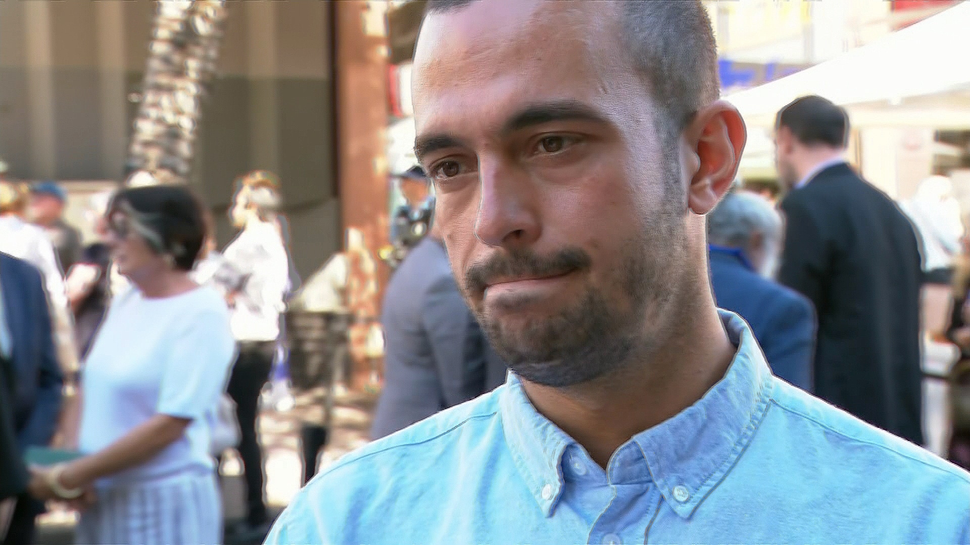 the son of one the bondi junctions tabbing victims talks to the media to mark one year since the stabbing attack