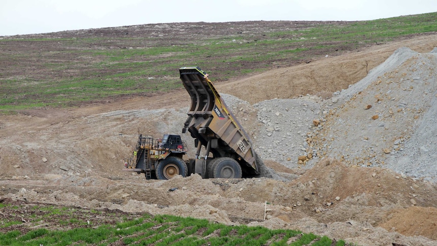 Mining rehabilitation on Glencore's mine