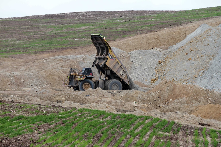 Mining rehabilitation on Glencore's mine