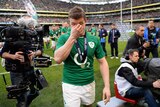Ireland's Brian O'Driscoll walks from Landsdowne Road after his last home international.