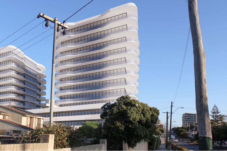 An artist impression of apartment buildings