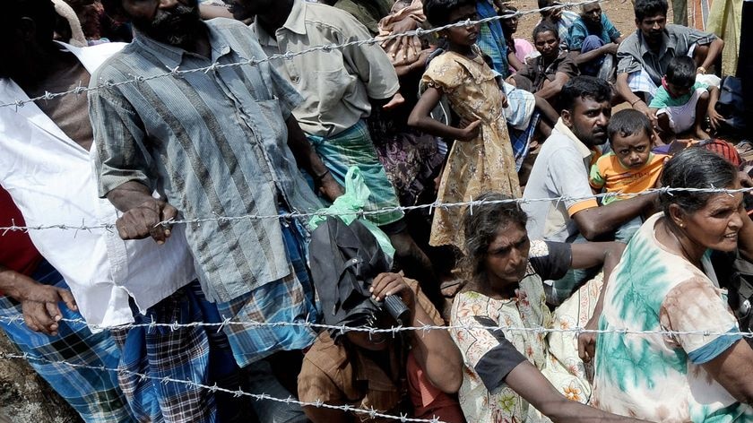 Waiting to go home: the UN estimates there are now 135,000 people in the refugee camps.