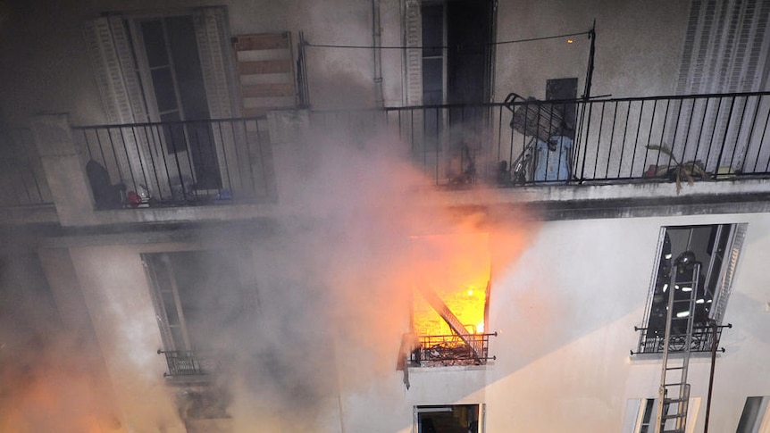 Paris apartment block fire which killed five students
