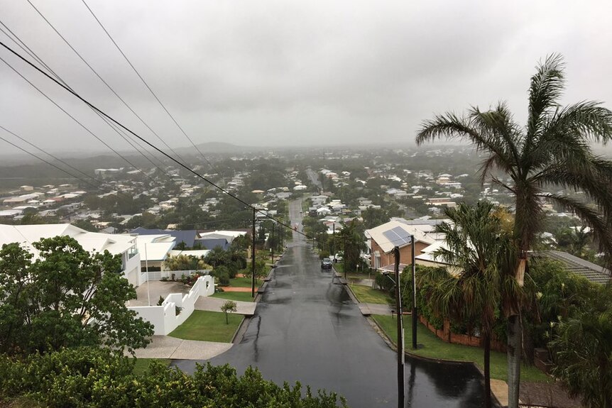 Rain over Mackay in Queensland