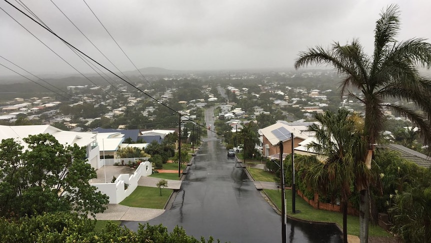 Rain over Mackay in Queensland
