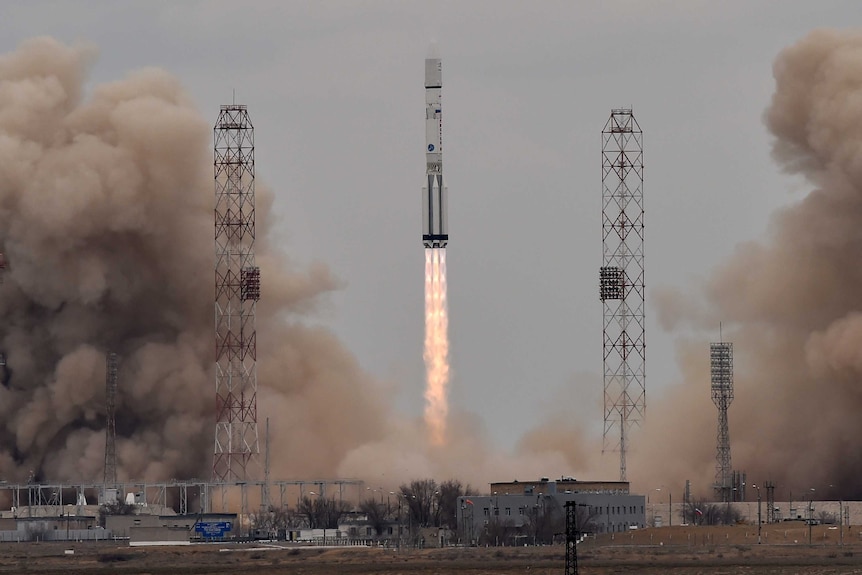 ExoMars spacecraft blasts off from Baikonur cosmodrome in Kazakhstan