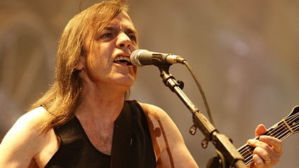 Malcolm Young on stage