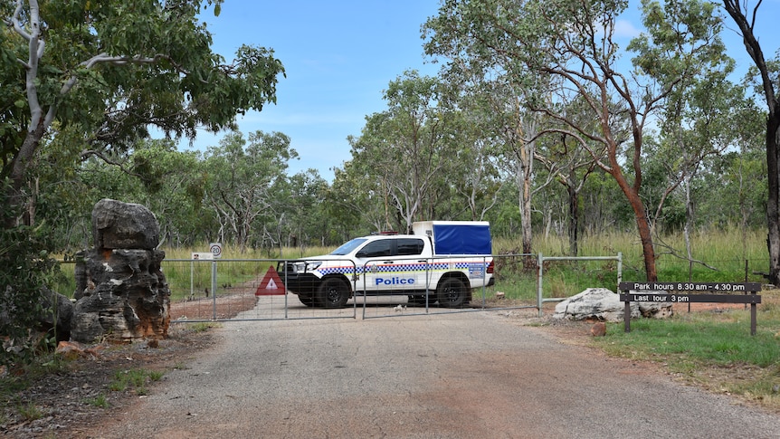 a police at an outback nature park