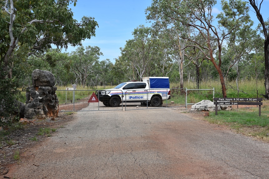 a police at an outback nature park