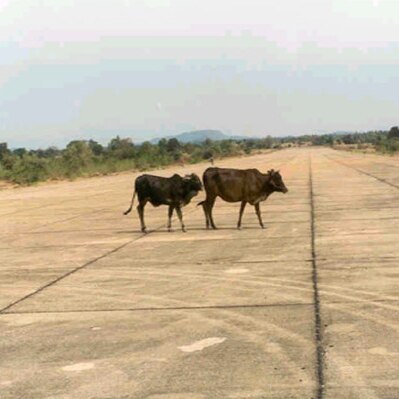The runway at Leong Nok Tha