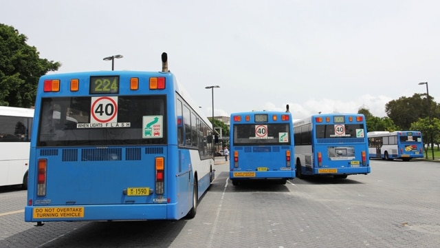 Newcastle Buses at the depot generic