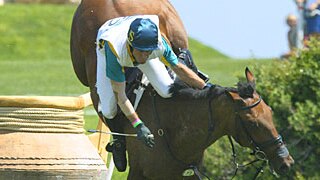 Australian eventing rider Andrew Hoy and his horse Mr Pracatan.