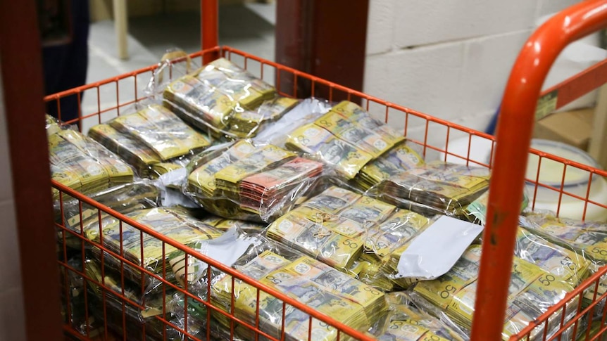 Cash seized from Sydney CBD unit