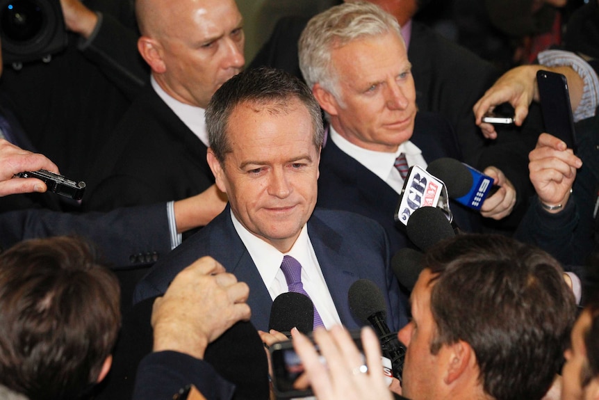 Bill Shorten leaves the royal commission