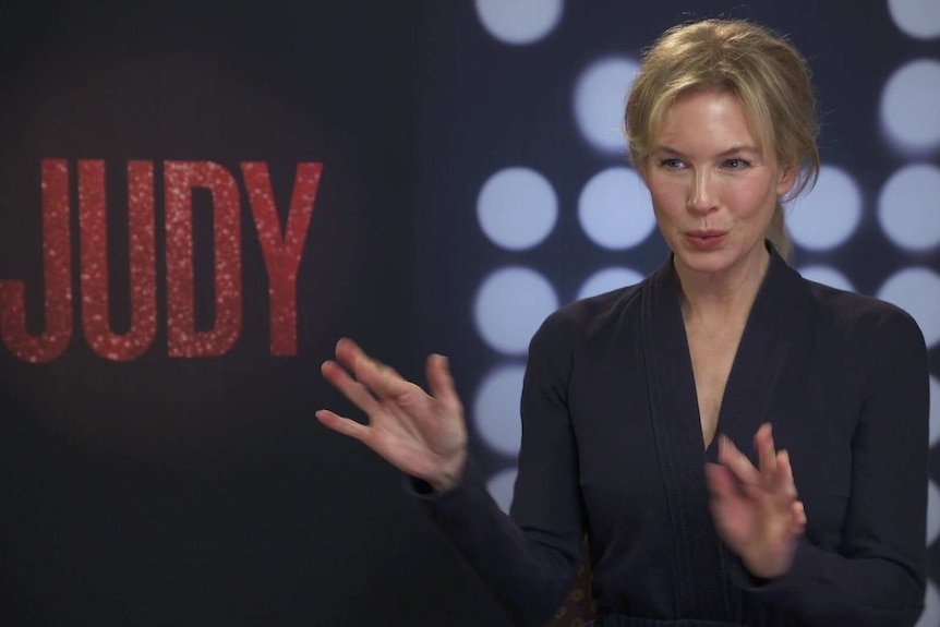 Renee Zellweger at Judy media junket in Melbourne.