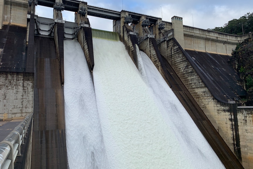 Warragamba Dam reached capacity on Saturday May 11 and began spilling on Sunday 12 for the second time this year