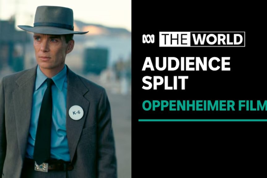 Audience Split, Oppenheimer Film: Cillian Murphy in a scene from Oppenheimer.