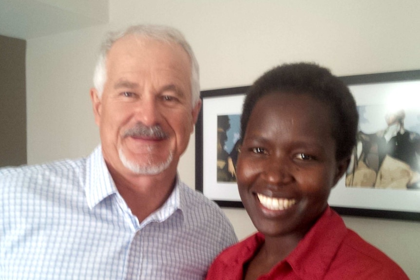 Dr Kakenya Ntaiya and David Vaux