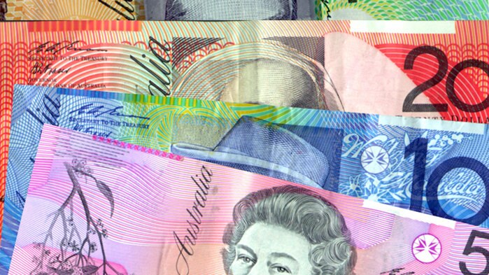 A selection of Australian banknotes
