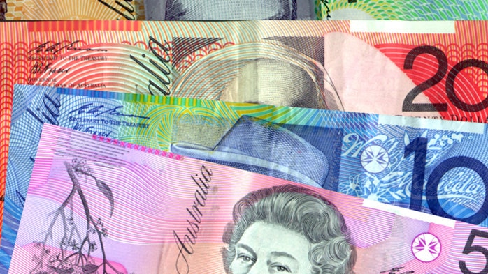 A selection of Australian banknotes