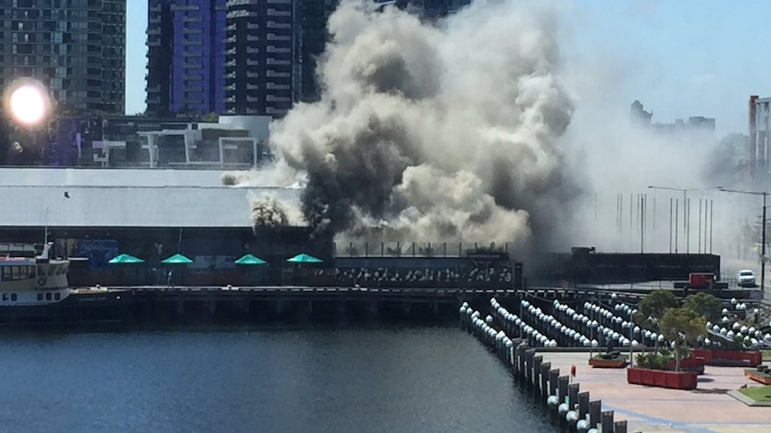 Fire at docklands