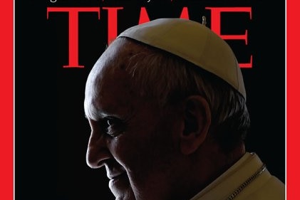 Time magazine's Pope Francis cover.