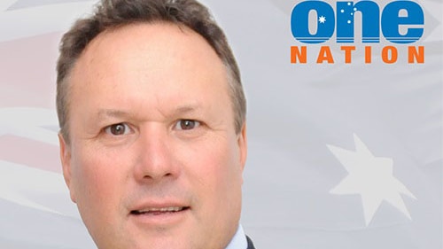 Promotional image of One Nation Mirani MP Stephen Andrew.