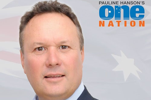 Promotional image of One Nation Mirani MP Stephen Andrew.