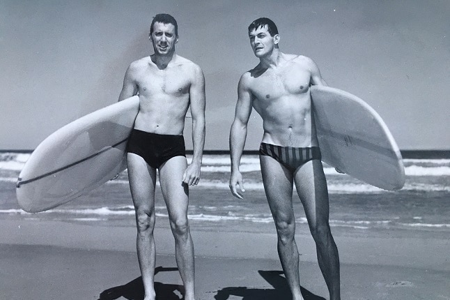 Veteran lifesaver Peter Anderson in his youth