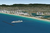 Artist's impression of proposed Gold Coast cruise ship terminal.