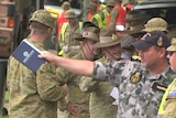 ADF personnel helping with flood clean-up in Brisbane