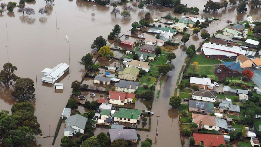 Flood damage in Launceston