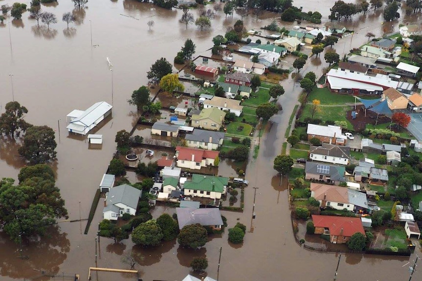 Flood damage in Launceston