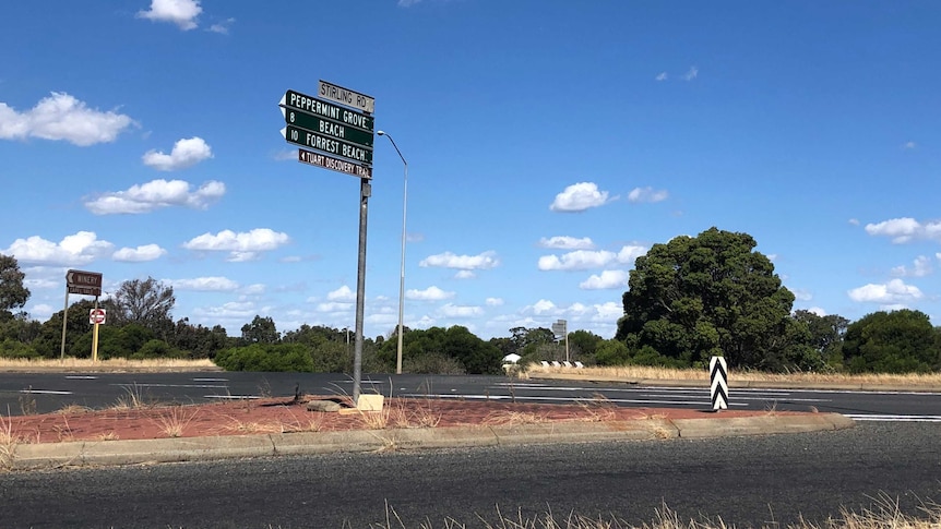 The Stirling road/Bussell highway intersection near Capel.