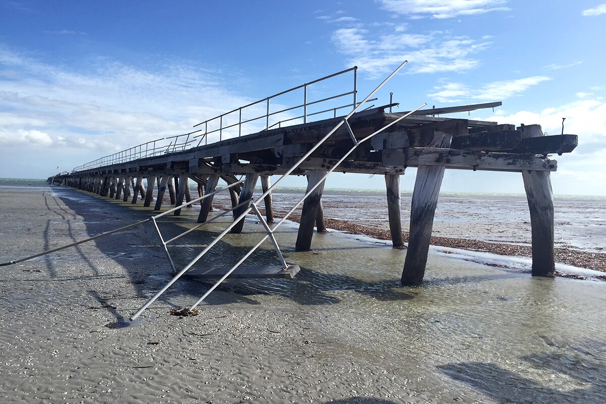 Port Germein's historic jetty faces uncertain future after being hit by
