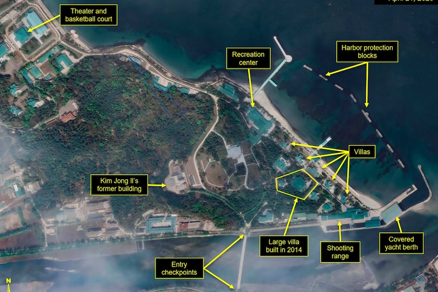 Satellite image of Kim Jong-un's compound
