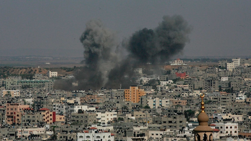 Israel air strike on Gaza