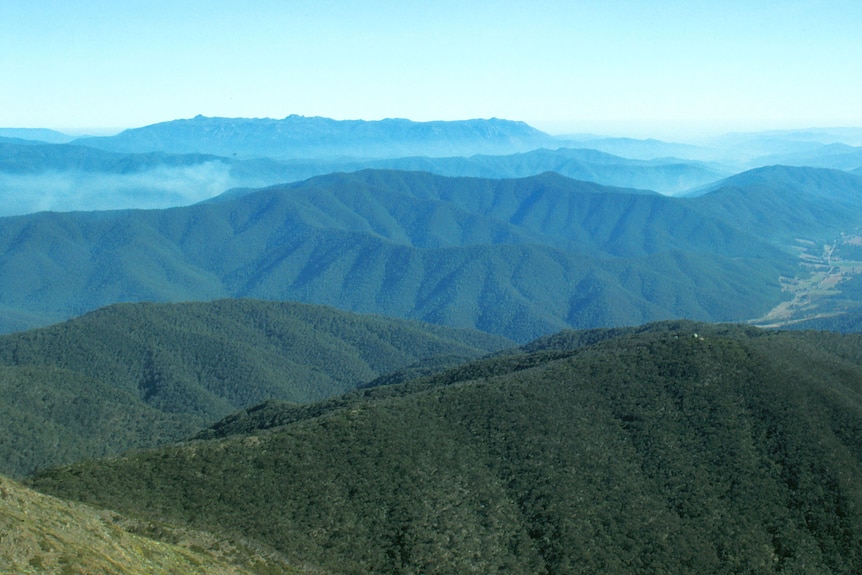 A series of mountains in the Victorian Alps
