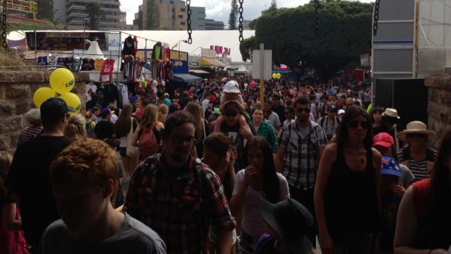 The buzzing People's Day crowd at the Brisbane Ekka.