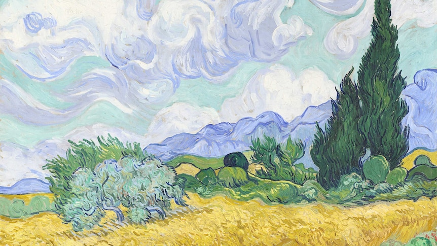 Wheatfield with Cypresses by Vincent Van Gogh