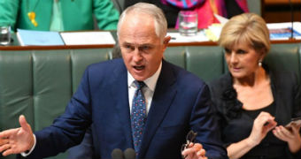 Malcolm Turnbull speaks at the Parliament.