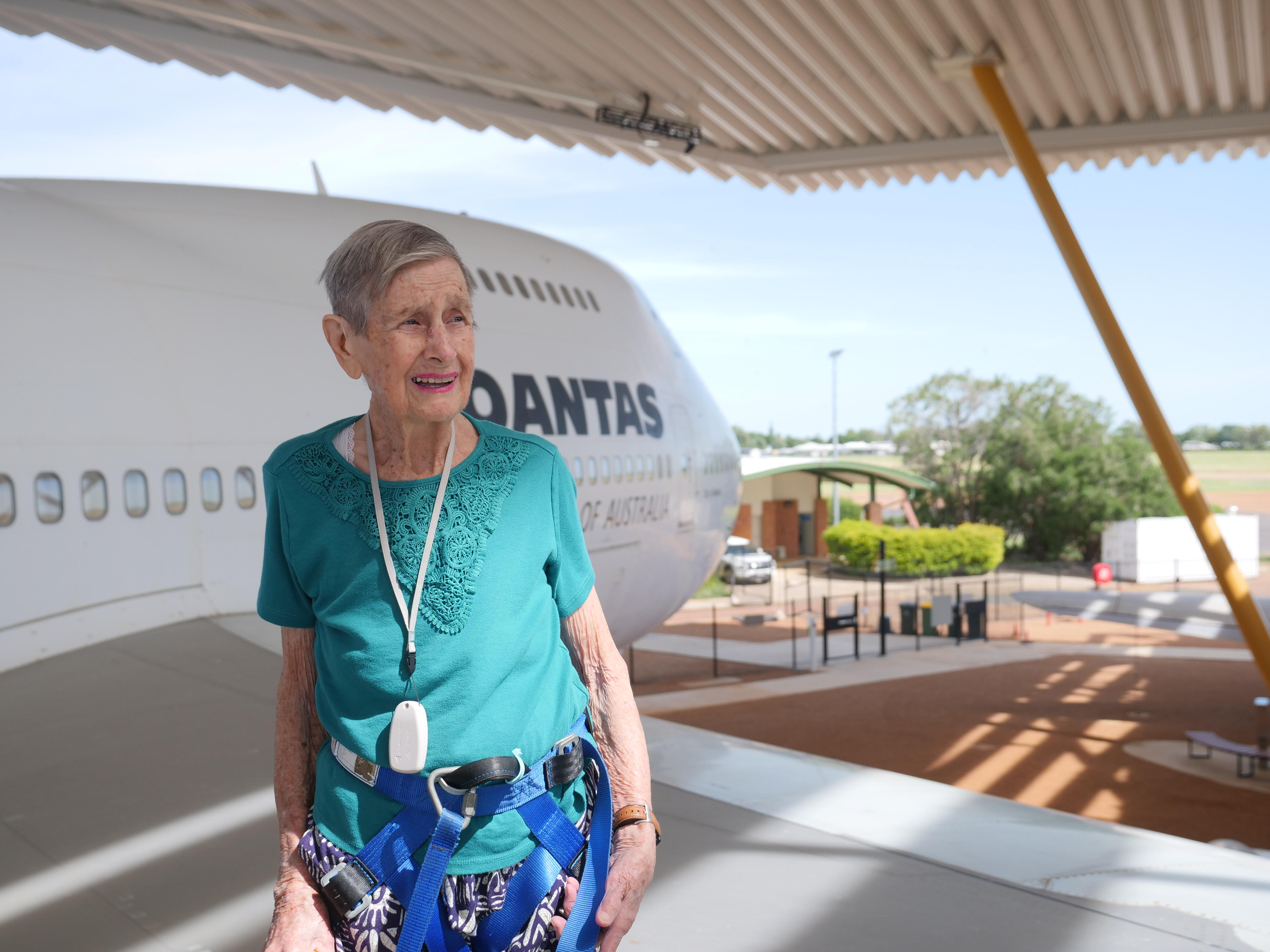 92-year-old steps out on a wing