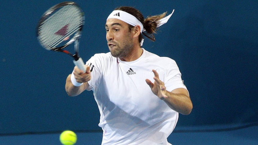 Solid showing ... Marcos Baghdatis (File photo, Bradley Kanaris: Getty Images)