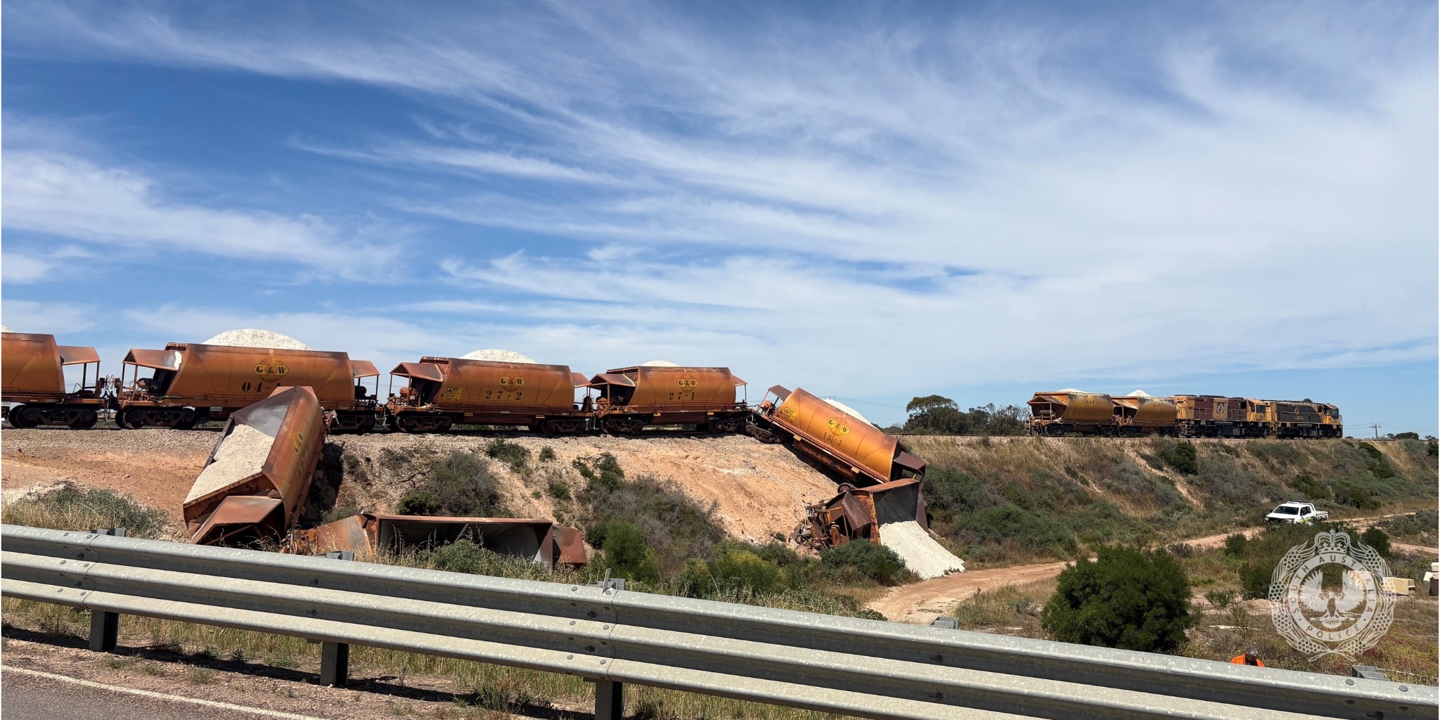 Train and truck crash follows warnings over road signage on SA's west coast