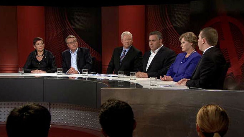 Battle is on: Joe Hockey and Wayne Swan face off over the country's future.