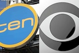 The logos of Network Ten and CBS in a composite.